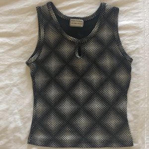 Black and white tank